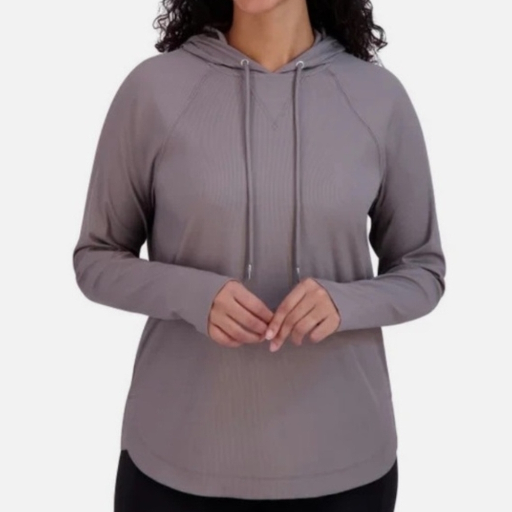 Sage Collective Lightweight Women's Hoodie Top- Gray